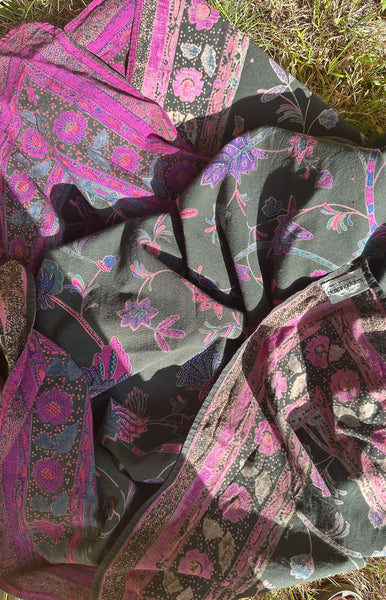 1970's Bloomingdale's Indian Cotton Throw