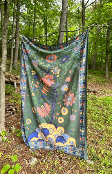 Botanical Cotton Textile | 1970s-80s