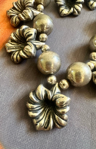 Floral Necklace & Earring Set | 1980s