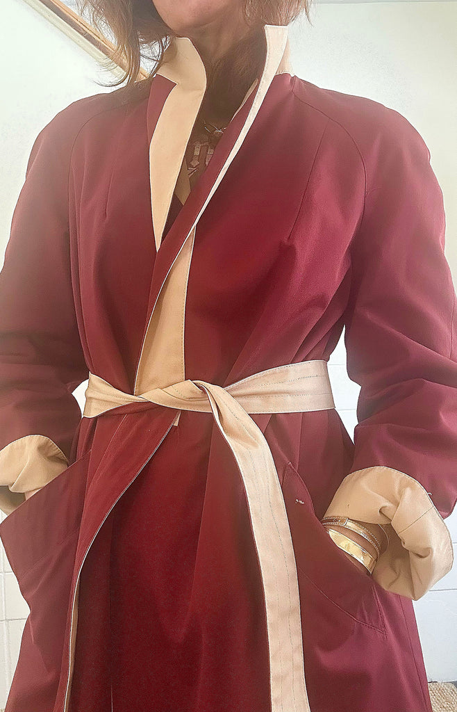 1970s REVERSIBLE Aigner Trench Coat