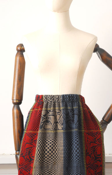 Rare Vivienne Tam East Wind Code Skirt / 1980s