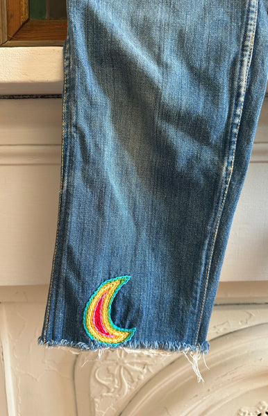 Embroidered Wrangler Jeans / 1970s