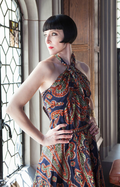 1950s Batik Adaptable Cotton Dress