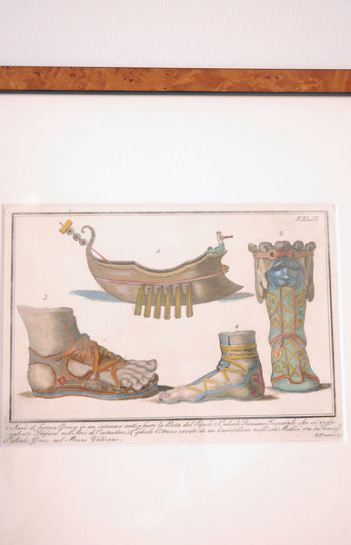 Greek Sandals Print / Late 1800's